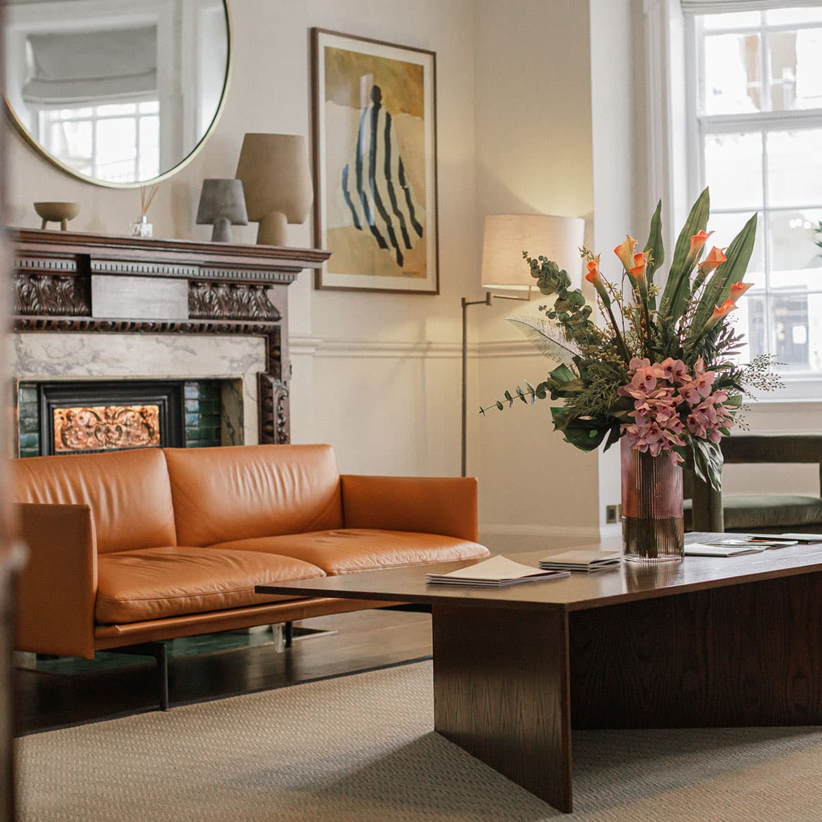 waiting-room-flowers-table
