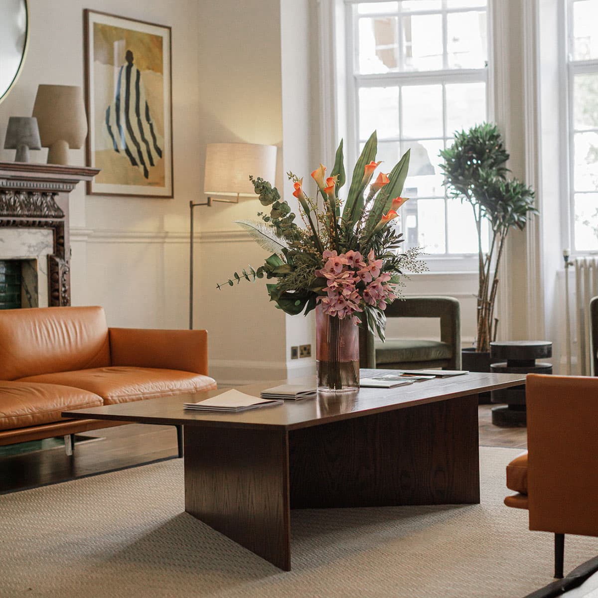waiting-room-flowers-table